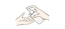 手のひらに2プッシュ